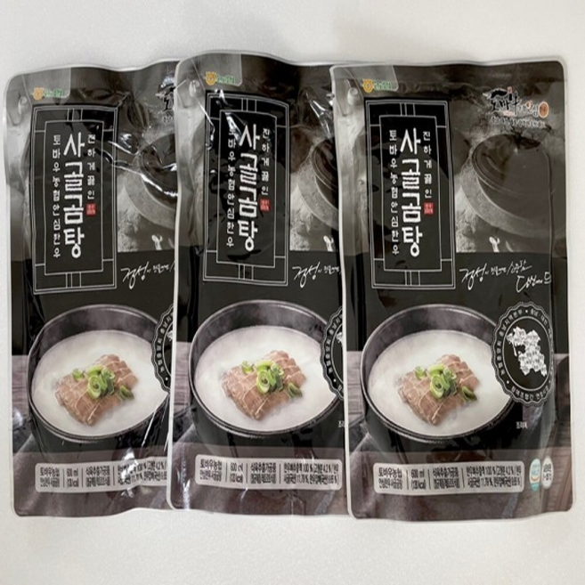 한우 사골곰탕 사골국물 한우곰탕 토바우 한우 사골곰탕 한우뼈추출액 100%, 5세트, 600ml