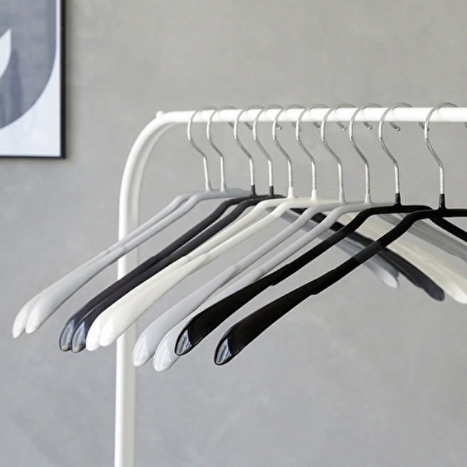 홈앤하우스 논슬립 코팅 상의 걸이 20P, 20개, 다크그레이