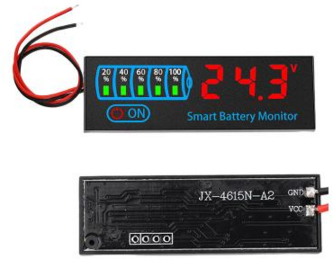 지능형 배터리 디스플레이 리튬 배터리 레벨 표시기 DC 7-55V 18650 Lipo 리튬 이온 용량 보드 DIY 충전 테스터, [02] B, 1개, 2)B