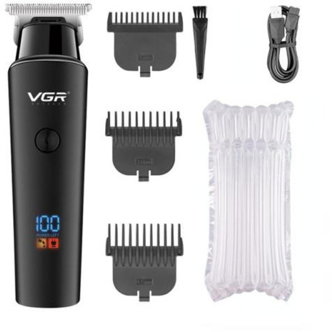 남성용 트리머 바디 헤어 VGR 헤어 트리머 전문 전기 무선 클리퍼 충전식 LED 디스플레이 V 937, 3. V937 without box