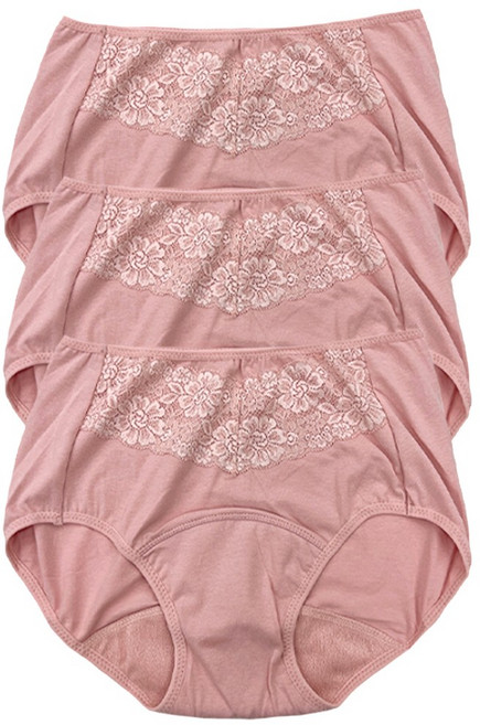 이너라인 여성용 할머니 빅사이즈 요실금 안심 팬티 3종세트 ~110(4XL)