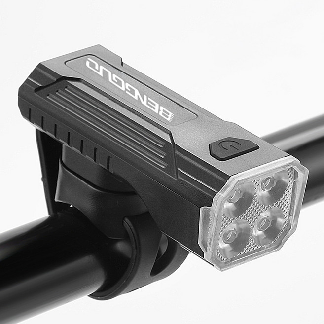 USB 충전식 초경량 자전거 라이트 50g, 1개, 블랙