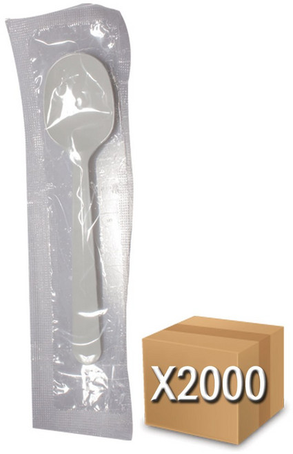 스푼14.5_흰색_개별 (1박스), 1개, 2000개입