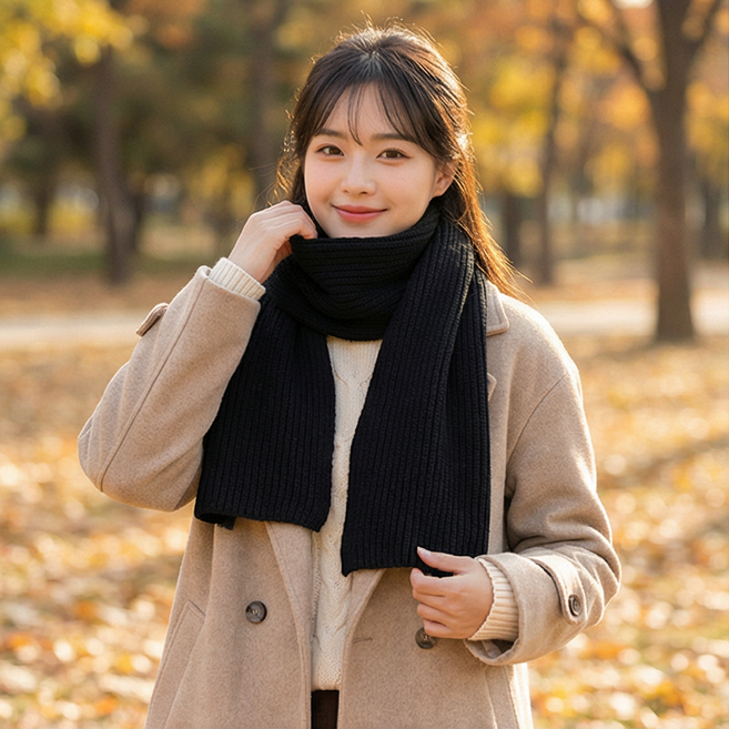 R Succeed I 여성 겨울 데일리 목도리 따뜻한 소프트 에 베이직 머플러