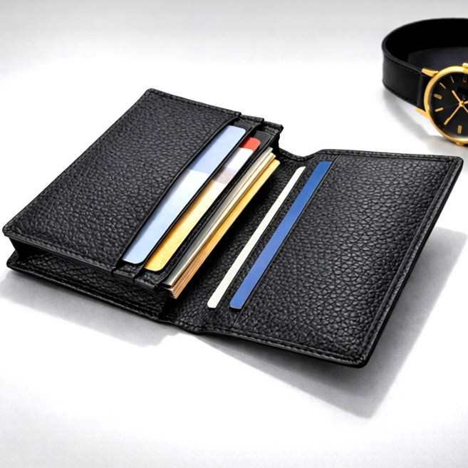 굿즈라이프 프리미엄 소가죽 카드 명함 지갑 대용량