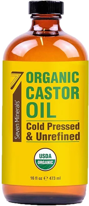 Seven Minerals 냉압착 피마자오일 캐스터오일 100% 순수 473ml Castor Oil - 쿠팡