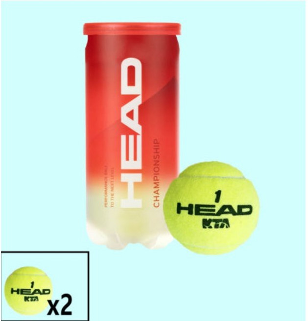 헤드 챔피온쉽 캔 테니스볼 2p, 라이트그린, 4개