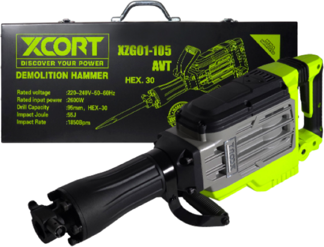 엑스코트 파괴함마 60타입 대형 함마드릴 2600W XZG01-105, 1개