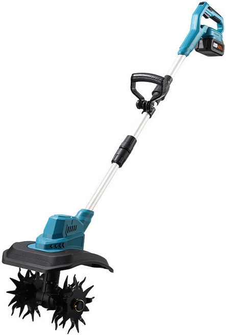 소형 경운기 괭이 땅갈기 흙파기 충전식 농업용 정원 전동관리기 텃 15절 두 개의 배터리 한 번 충전, 1개