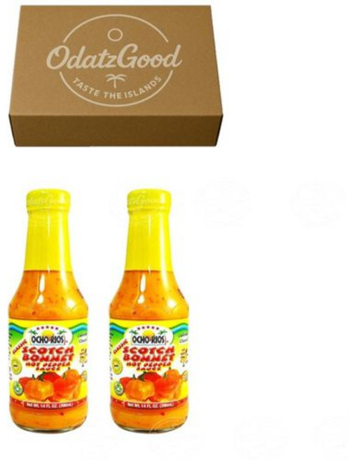 오초 리오스 스카치 보닛 핫 페퍼 소스 14온스(396.9g Ocho Rios Scotch Bonnet Sauce 14oz (396ml) 2-Pack – Product of St., 14 Fl Oz (2팩), 1개