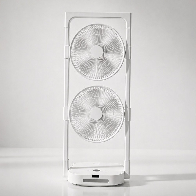 한일 무선 BLDC 무소음 가정용 리모컨 폴딩팬 듀얼헤드 선풍기, duoair