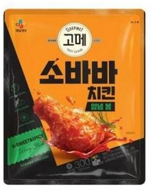 [고메 소바바치킨] 양념 봉, 300g, 3개