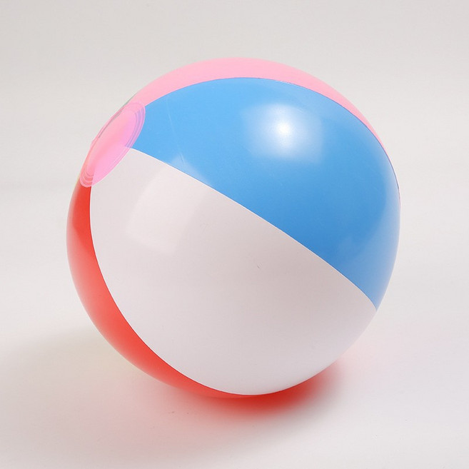DFMEI 彩色PVC充氣沙灘球玩具高彈性海邊戲水球兒童水上玩具充氣沙灘球, 1個, 1g, 12寸6色彩球:如圖