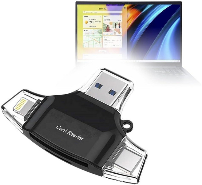 BoxWave ASUS VivoBook 15(M1502)와 호환되는 스마트 가젯 - AllReader SD 카드 리더기 microSD 카드 리더기 SD 컴팩트 USB - 제트, BoxWave ASUS VivoBook 15(M1502