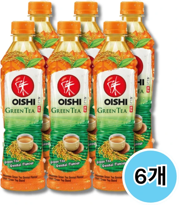 테국음료 오이시 오이쉬 그린터 현미 OISHI GREEN TEA 380ml, 6개 - 쿠팡
