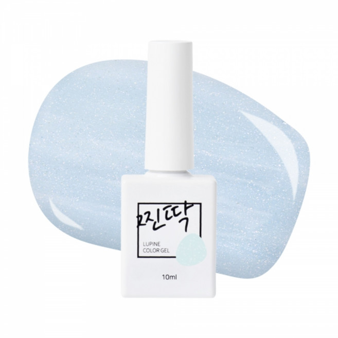 찐딱 프리미엄 네일아트 젤컬러 젤네일, 1개, 10ml, JJ018 (슈가블루 시럽글리터)