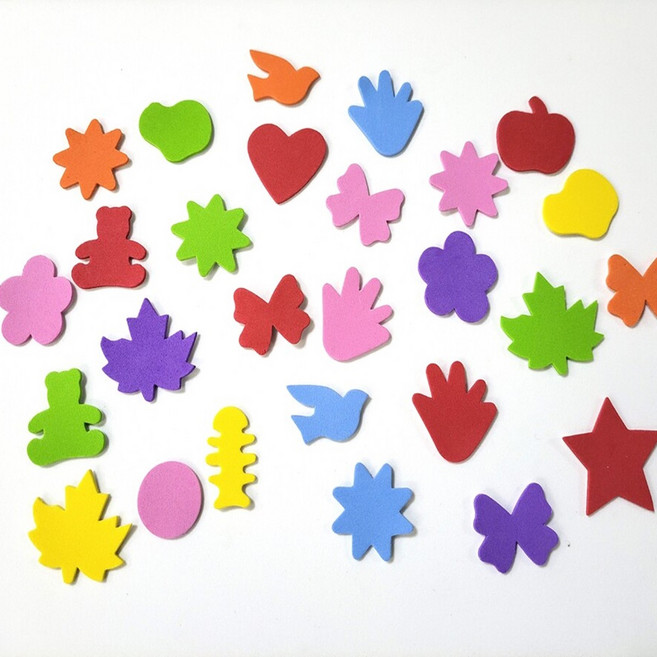 EVA 스티커 모양 혼합 대 대용량 세트 약 900개입 1세트, 1개