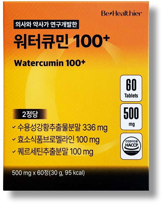 워터큐민 수용성 커큐민 커큐멜라인, 1개, 60정