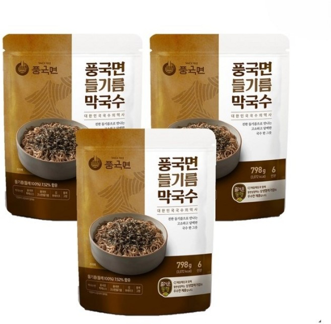 픙국면 들기름 막국수 6인분 798g, 3개