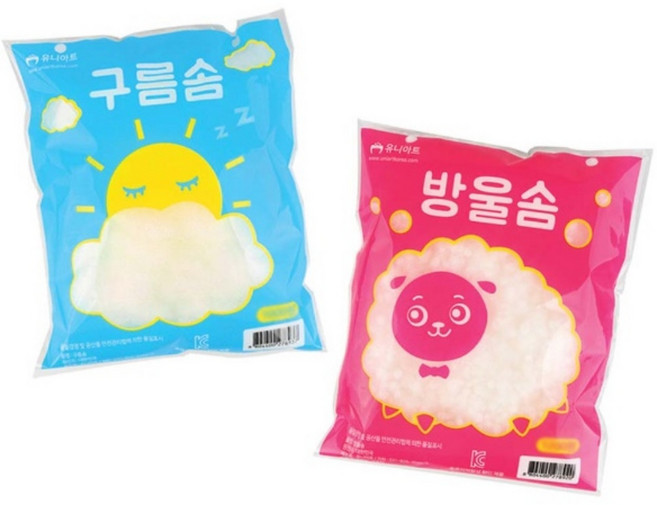 종이 스퀴시 만들기 충전 솜 방울 국산 인형 솜 구름솜 추가 충전재 부드러운 DIY 리필 재료 폭신 유니아트 교구, 구름 솜 (P0000GRJ)