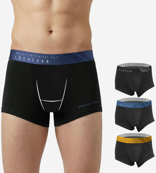 라쉬반 프리미엄 남성팬티 셀루켓 모던 3종
