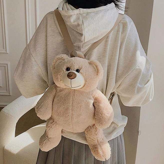 포근포근 말랑 백팩 유아 봉제 동물 미니 가방 애착 인형 어린이 생일선물 어린이날선물