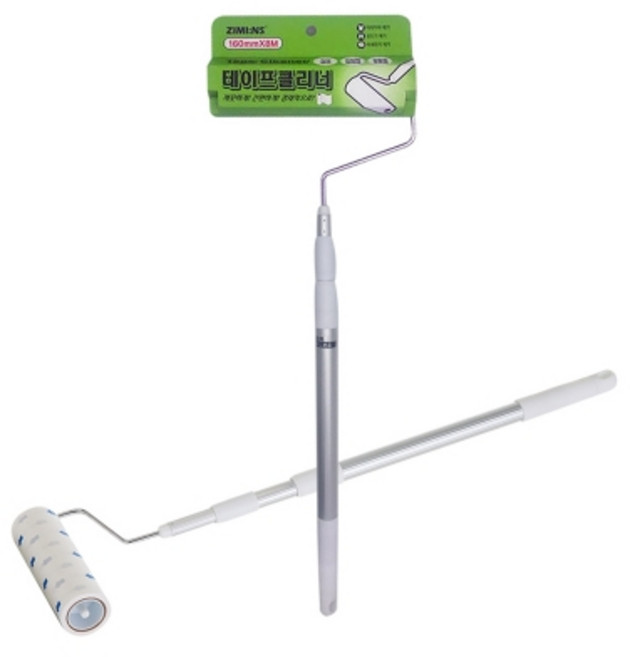 솔이월드 테이프 롤 크리너 길이조절 핸들 / 8M 리필포함 32개입 옷먼지제거기