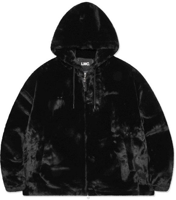 엘엠씨 LMC TEAM FAUX FUR HOODED JACKET black 224091