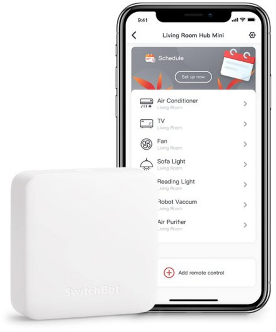 SwitchBot 스위치봇 스마트 홈 학습 리모컨 Alexa - Google Home IFTTT 이프트 Siri 지원 SwitchBot Hub Mini, 1개
