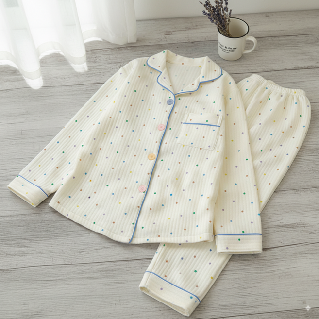 밸류그램 프리미엄 포근한 긴팔 긴바지 파자마 상하세트