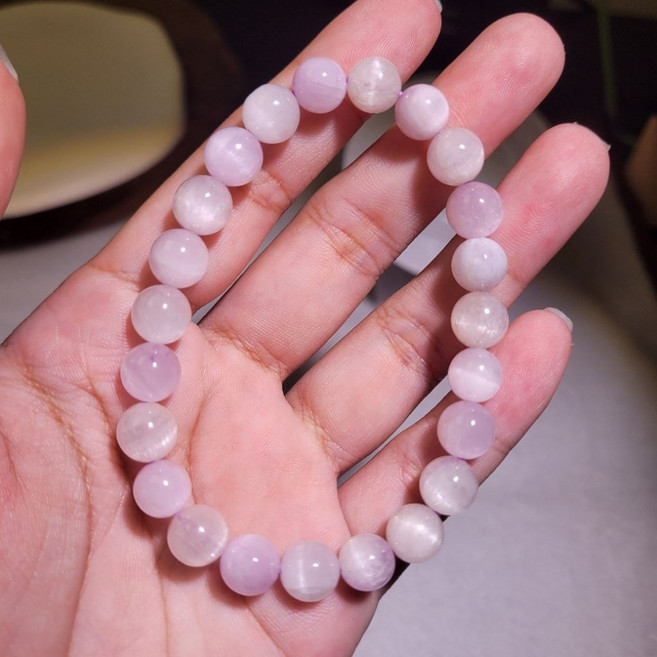 紫鋰輝石手珠 8mm 貓眼效應水晶飾品