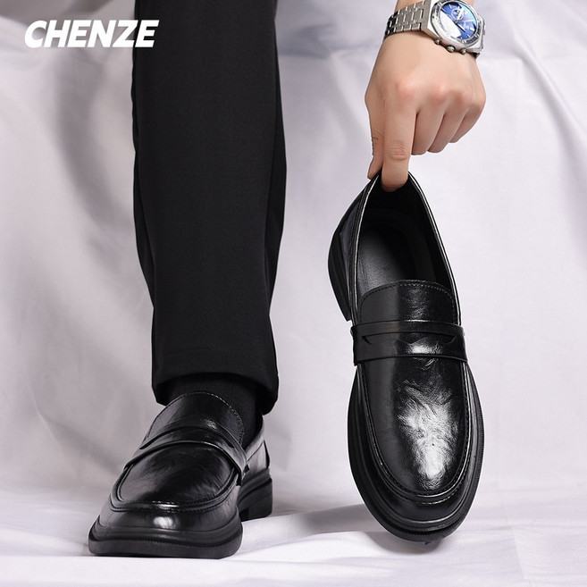 CHENZE 남자 로퍼 슬립온 남자구두 남성 정장구두 남자단화 비즈니스 구두 출퇴근 편한 구두