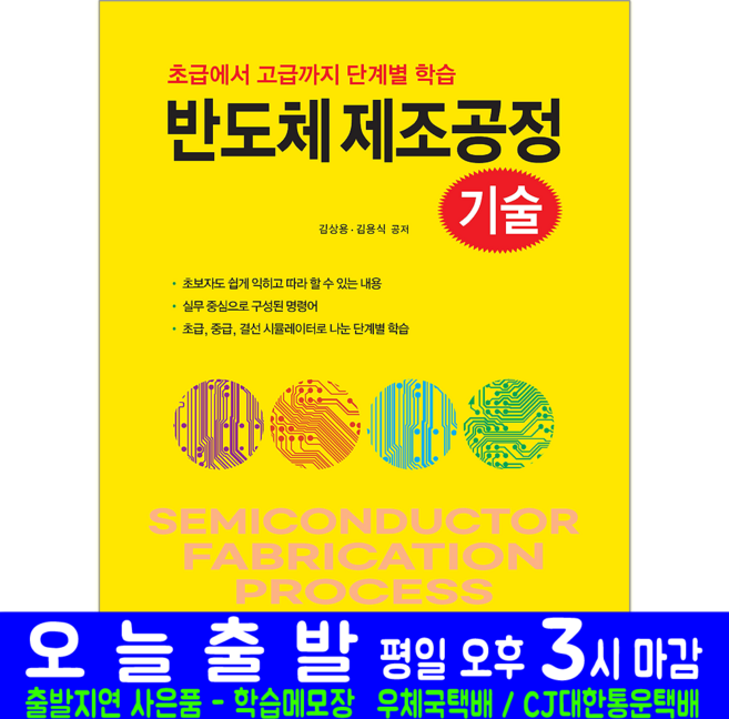 반도체 제조공정 기술 교재 책 초급에서 고급까지 단계별 학습 김상용 김용식, 일진사