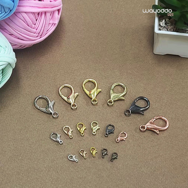 와요또 랍스터 고리 10mm 14mm 30mm 개고리 악세사리 부자재, 골드, 1개