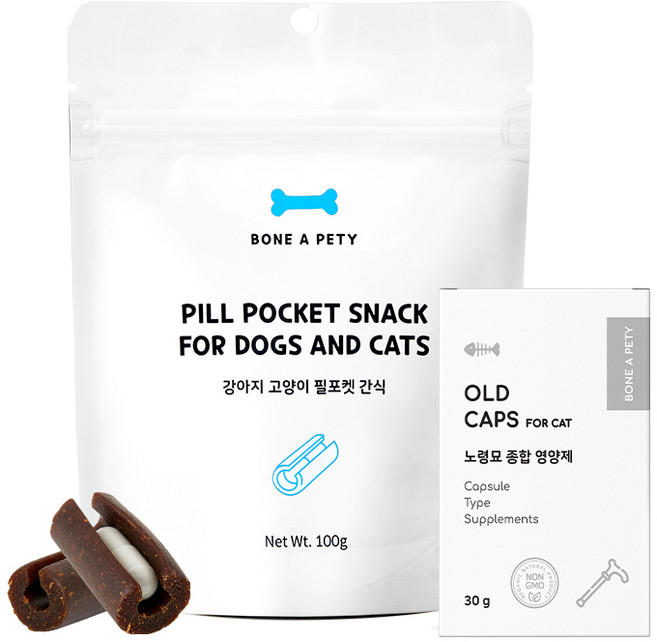 본아페티 올드캡스포캣 고양이 노령묘 영양제 60정+필포켓 간식 1봉, 본아페티 올드캡스포캣 고양이 노령묘 영양제 60정+필포, 1개
