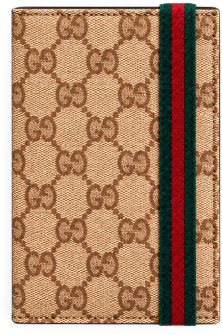 구찌 GG Supreme Web-stripe wallet