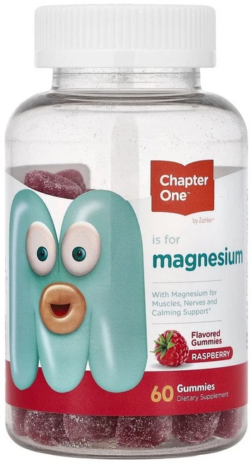 Chapter One Magnesium Gummies Raspberry 60 Gummies (50 mg per Gummy), 60 count, 1개 - 쿠팡