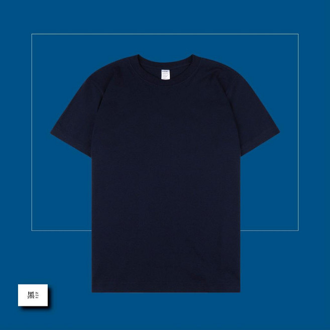 黑 6.2oz基礎中磅純棉素T 圓筒無縫螺紋領口 素色T恤 男款情侶穿搭