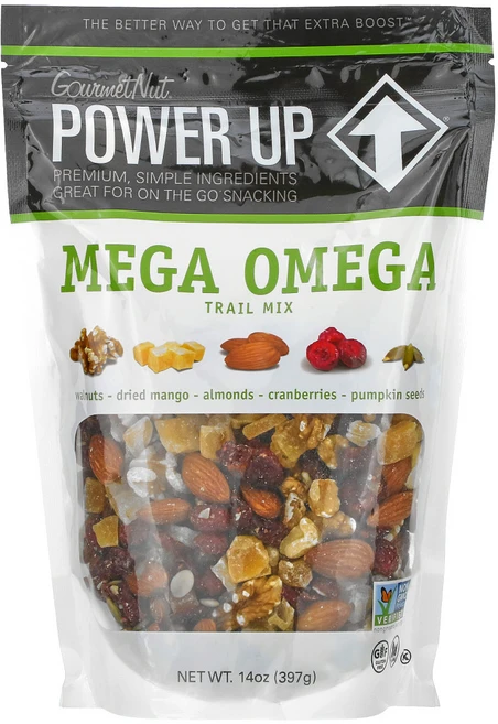 Power Up Mega Omega 트레일 믹스 397g(14oz) 1팩, One Size - 쿠팡