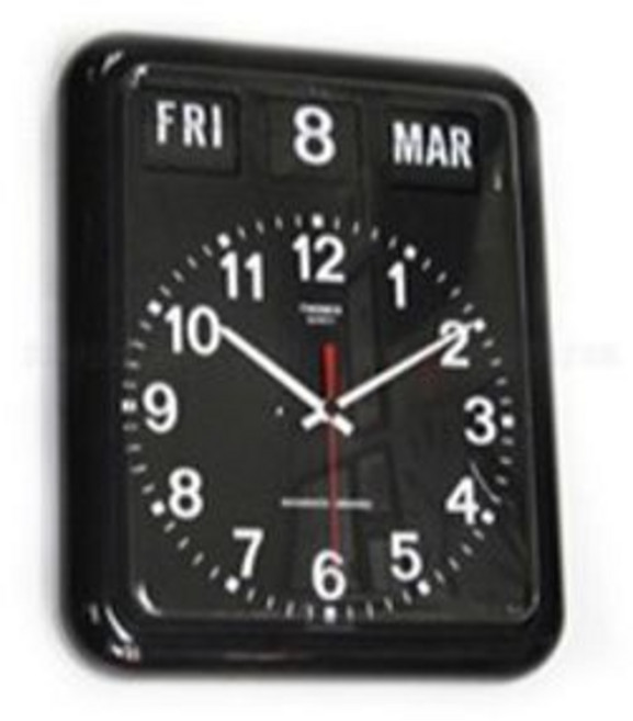 트웸코 BQ-17 퍼페추얼 캘린더 플립 벽시계, BQ-17 (블랙/영문버전)