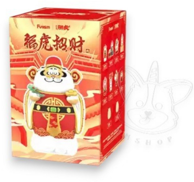 Funism 我不是胖虎 招財系列盲盒 公仔模型, 1個, 單個盲抽 WC小