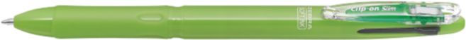 제브라 클립온 슬림 소프트 3C 3색펜 0.7mm, 라이트그린, 1개