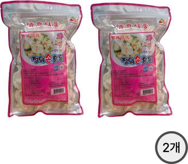 다있쏘 중국식품 전통훈둔 중식, 400g, 2개