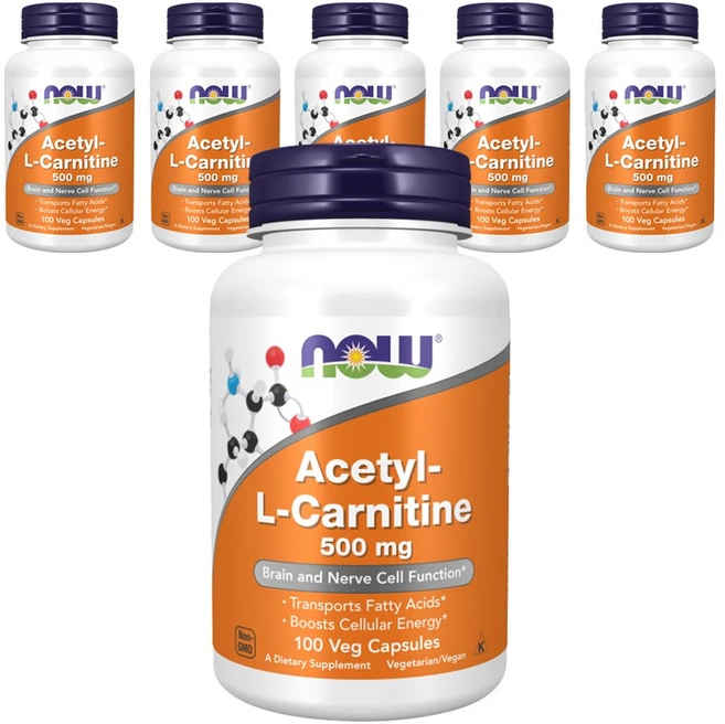 나우푸드 아세틸-L-카르니틴 500mg 베지 캡슐, 100정, 6개 - 쿠팡