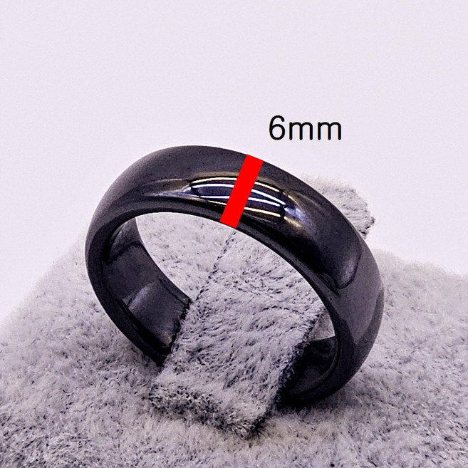 6mm 오닉스반지 천연원석 오닉스 반지 남녀공용 링반지 블랙오닉스반지