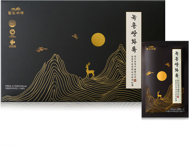 팔도비책 녹용쌍화록, 1세트, 1.5L