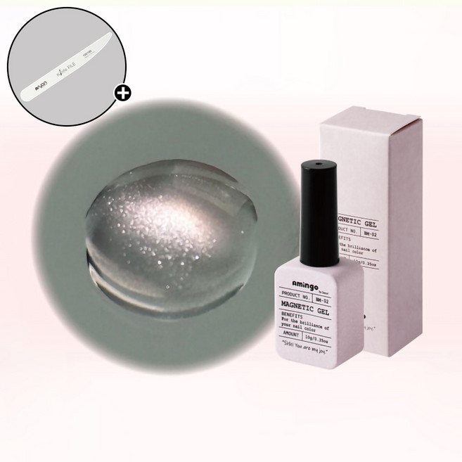 아밍고 맑고 깨끗한 프리즘 마그네틱젤 3종 단품 + 엔리안 나이프파일 증정, 1개, 10g, BM02 라이트 핑크