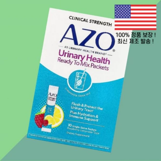 아조 헬스 레디 투 믹스 패킷 라즈베리 레모네이드 1회 량 10포 각 5.3g 0.19온스 AZO Urinary Health Ready To Mix Packets Raspber - 쿠팡