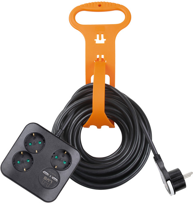 러그 큐브 사각 2포트 USB 1.5SQ 멀티콘센트 3구 LUG-KSB-03U1.5, 15m, 3구 연장선 15M, 1개