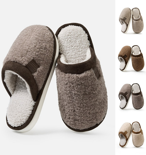 드리프 허그 양털 슬리퍼 겨울 퍼 안감 뮬 여성 남성 거실 실내화 방한 블로퍼 실내외 겸용